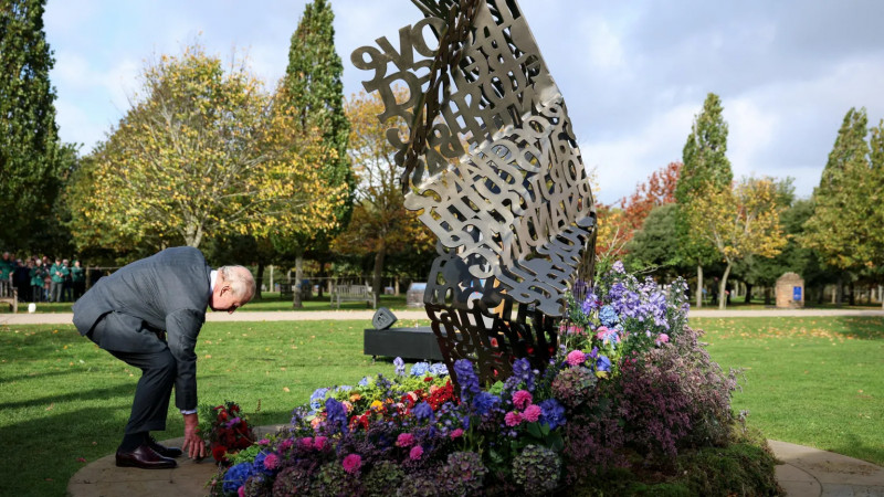 King Charles III unveils LGBTQ+ monument