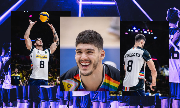 Brazilian volleyball star shows his support for queer fans