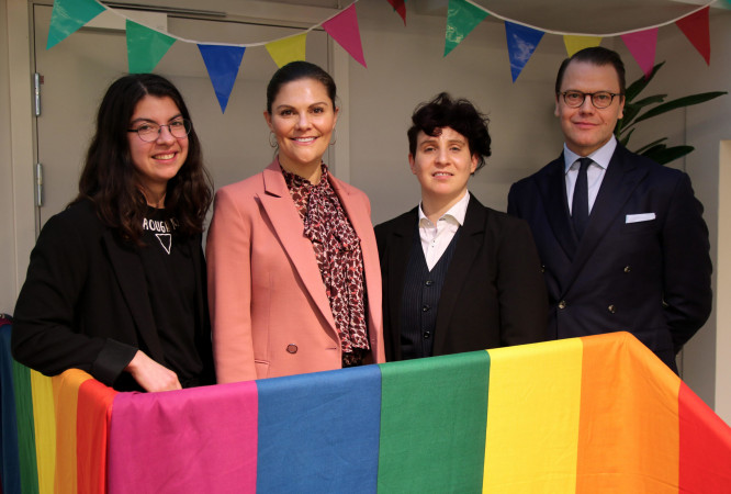 Crown Princess Victoria of Sweden visited LGBTI organisation