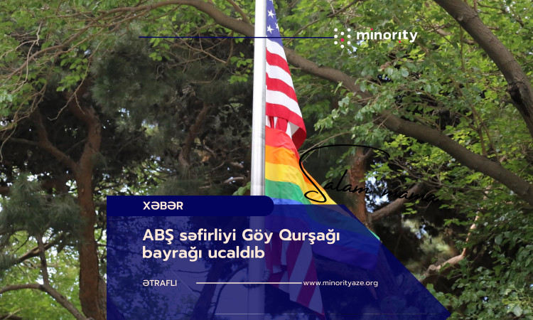 The US Embassy raised the Rainbow Flag