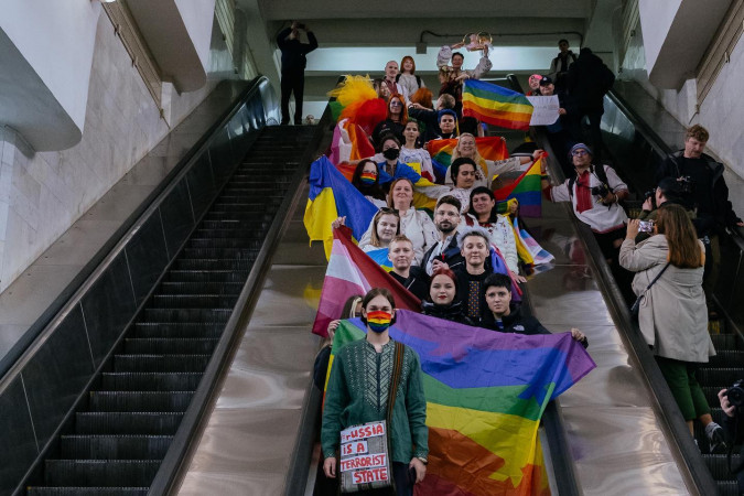 Xarkovda LGBTİ+ Qürur Yürüşü keçirilib
